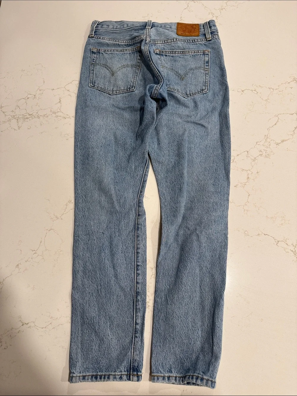 Levi's Light Blue Straight Ripped Men's Jeans